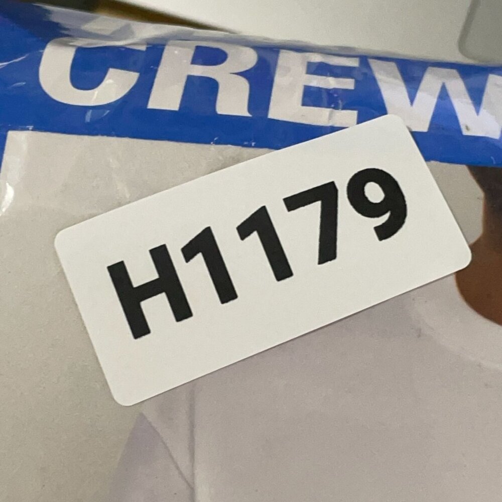 NEW Kirkland Signature 6 Pack Mens L White Crew Neck T-Shirts 100% Cotton - Picture 7 of 7